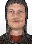 Overskæg Wilhelm Med Ægte Hår