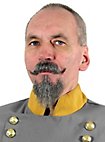 Overskæg Wilhelm Med Ægte Hår