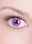 Paarse Contactlens Met Sterkte