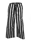 Pantalon de pirate rayé gris et noir