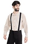 Pantalón De Uniforme Con Tirantes Negro