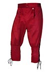 Pantaloni con allacciatura ad effetto bordeaux