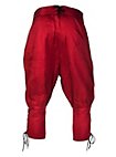 Pantaloni con allacciatura ad effetto bordeaux