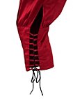 Pantaloni con allacciatura ad effetto bordeaux