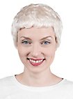Parrucca corta Ceasar Cut bianca