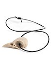 Pendentif crâne de corbeau avec bracelet en cuir