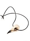 Pendentif crâne de corbeau avec bracelet en cuir