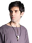 Pendentif crâne de corbeau avec bracelet en cuir