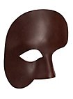 Phantom braun Venezianische Ledermaske