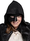 Phantom schwarz Venezianische Ledermaske
