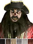 Piratenbart Blackbeard mit Vollbart und Schnurrbart