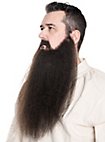 Piratenbart Blackbeard mit Vollbart und Schnurrbart