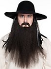 Piratenbart Blackbeard mit Vollbart und Schnurrbart