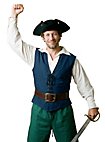 Piratenweste Blau 