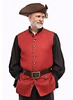Piratenweste in Samtoptik - James Hook, rot