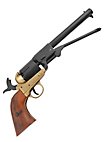 Revolver - Konføderation 1860 (Messingfarvet) Pyntvåben