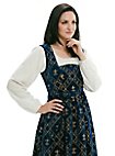 Robe bleue à fleurs de lys