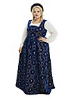 Robe bleue à fleurs de lys