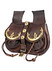 Sac banane medievale - Louis avec ferrures en laiton