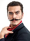 Künstler Professioneller Oberlippenbart aus Echthaar