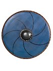 Scudo rotondo 75 cm - Gastir, arma Larp blu