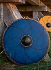 Scudo rotondo 75 cm - Gastir, arma Larp blu