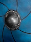 Scudo rotondo 75 cm - Gastir, arma Larp blu