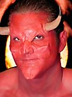 Side latex devil horns for sticking