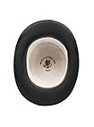Silk gloss Top Hat black 15 cm