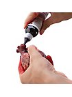 Small silicone heart - can be filled with fake blood (12 cm)