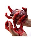 Small silicone heart - can be filled with fake blood (12 cm)