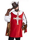 Tabard de mousquetaire rouge