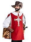 Tabard de mousquetaire rouge