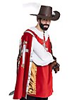 Tabard de mousquetaire rouge