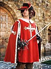 Tabard de mousquetaire rouge