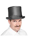 Tall Biedermeier silk top hat grey-silver
