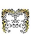 Tatuaje Adhesivo Cara De Leopardo