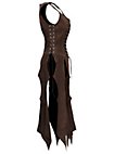 Tenue de voleuse de grand chemin en cuir noir