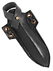 Throwing dagger with sheath - Boot Dagger, black, Larp weapon