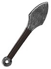 Throwing dagger with sheath - Kunai, brown, Larp weapon