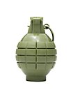 Toy hand grenade green - LARP grenade dummy