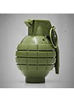 Toy hand grenade green - LARP grenade dummy