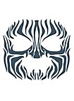 Tribal Zebra Gesicht-Klebetattoo