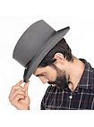 Trilby Hat – Grey Wool Felt “Winston”