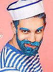 Trucco acqua - azzurro acquamarina metallizzato