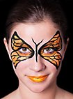 Trucco acqua - giallo neon UV