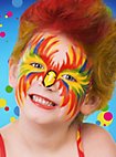 Trucco acqua - giallo neon UV