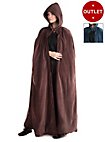 Velvet hooded cloak