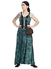 Vestido Medieval Con Cordones Y Cenefa - Alania