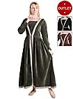 Vestido Medieval de Terciopelo con Cenefa - Ophelia